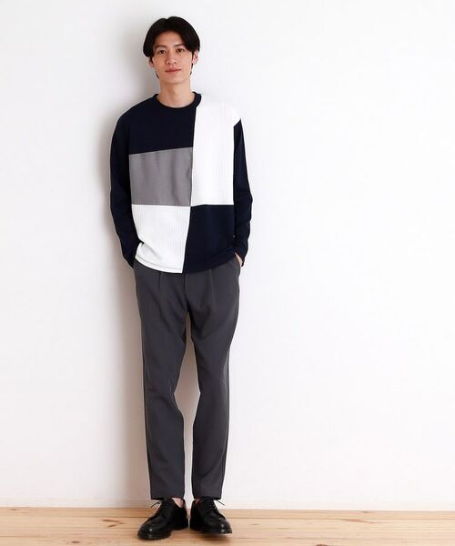 THE SHOP TK / ザ ショップ ティーケー カットソー | パネルブロッキング長袖Tシャツ | 詳細14