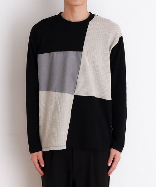 THE SHOP TK / ザ ショップ ティーケー カットソー | パネルブロッキング長袖Tシャツ | 詳細16