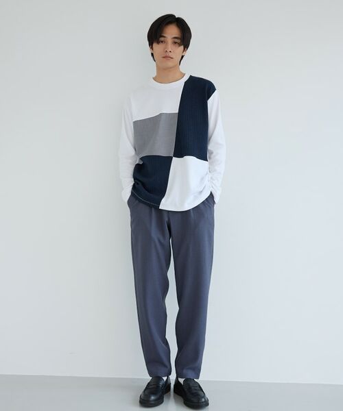 THE SHOP TK / ザ ショップ ティーケー カットソー | パネルブロッキング長袖Tシャツ | 詳細2