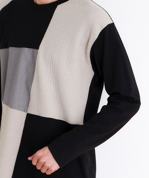 THE SHOP TK / ザ ショップ ティーケー カットソー | パネルブロッキング長袖Tシャツ | 詳細20