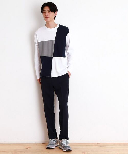 THE SHOP TK / ザ ショップ ティーケー カットソー | パネルブロッキング長袖Tシャツ | 詳細6