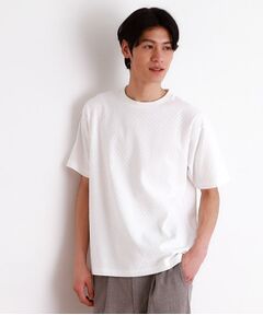THE SHOP TK / ザ ショップ ティーケー カットソー | リンクスジャカード半袖Ｔシャツ