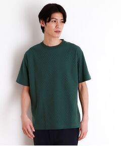 THE SHOP TK / ザ ショップ ティーケー カットソー | リンクスジャカード半袖Ｔシャツ