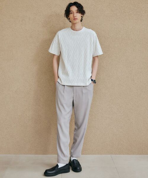 THE SHOP TK / ザ ショップ ティーケー カットソー | ジオメトリックリンクス半袖Ｔシャツ | 詳細1