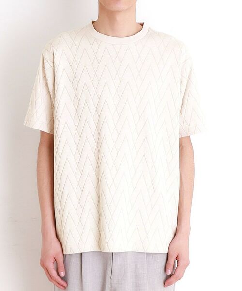 THE SHOP TK / ザ ショップ ティーケー カットソー | ジオメトリックリンクス半袖Ｔシャツ | 詳細18