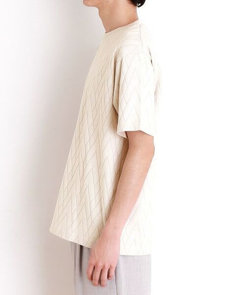 THE SHOP TK / ザ ショップ ティーケー カットソー | ジオメトリックリンクス半袖Ｔシャツ | 詳細19