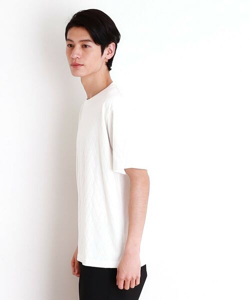 THE SHOP TK / ザ ショップ ティーケー カットソー | ジオメトリックリンクス半袖Ｔシャツ | 詳細2