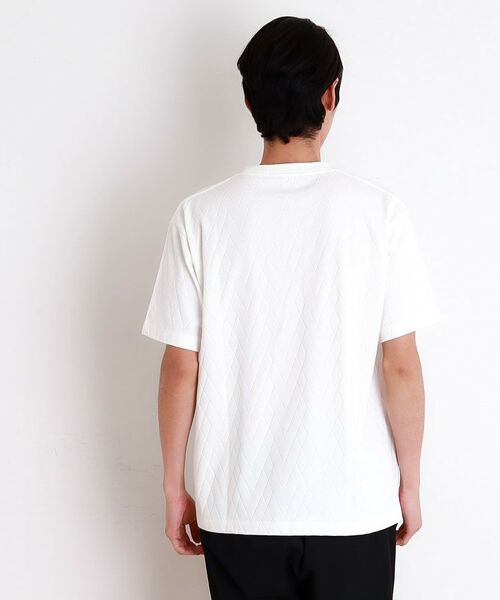 THE SHOP TK / ザ ショップ ティーケー カットソー | ジオメトリックリンクス半袖Ｔシャツ | 詳細3