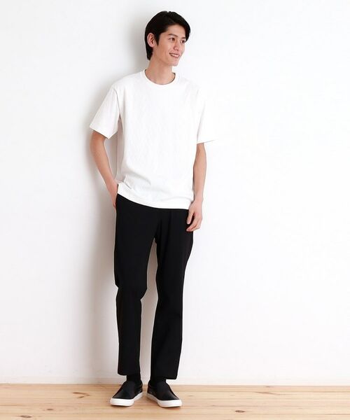 THE SHOP TK / ザ ショップ ティーケー カットソー | ジオメトリックリンクス半袖Ｔシャツ | 詳細4