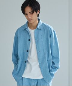 THE SHOP TK / ザ ショップ ティーケー レザーブルゾン・ジャケット | 綿麻デニムカバーオール　セットアップ可