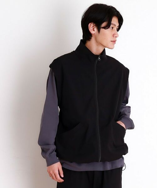 THE SHOP TK / ザ ショップ ティーケー レザーブルゾン・ジャケット | デタッチャブルスタンドブルゾン＆ベスト　セットアップ可/2WAY | 詳細11