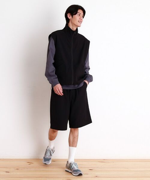 THE SHOP TK / ザ ショップ ティーケー レザーブルゾン・ジャケット | デタッチャブルスタンドブルゾン＆ベスト　セットアップ可/2WAY | 詳細14