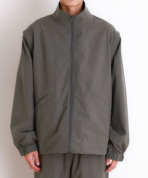 THE SHOP TK / ザ ショップ ティーケー レザーブルゾン・ジャケット | デタッチャブルスタンドブルゾン＆ベスト　セットアップ可/2WAY | 詳細16