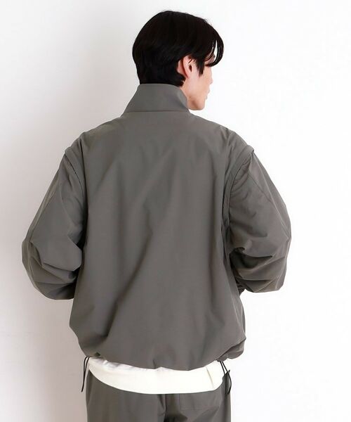 THE SHOP TK / ザ ショップ ティーケー レザーブルゾン・ジャケット | デタッチャブルスタンドブルゾン＆ベスト　セットアップ可/2WAY | 詳細2