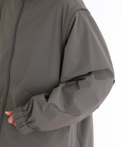 THE SHOP TK / ザ ショップ ティーケー レザーブルゾン・ジャケット | デタッチャブルスタンドブルゾン＆ベスト　セットアップ可/2WAY | 詳細20