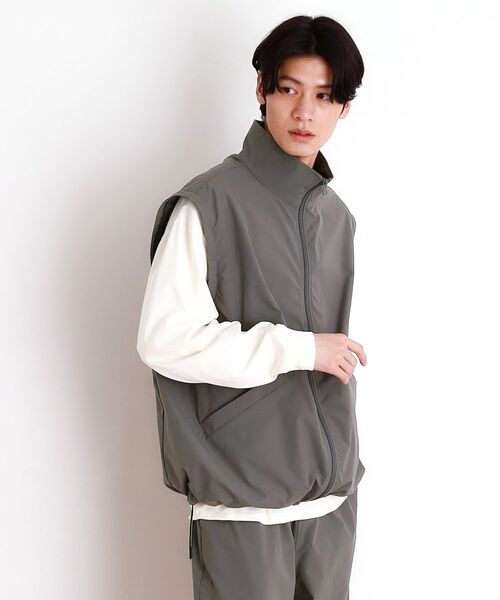 THE SHOP TK / ザ ショップ ティーケー レザーブルゾン・ジャケット | デタッチャブルスタンドブルゾン＆ベスト　セットアップ可/2WAY | 詳細3