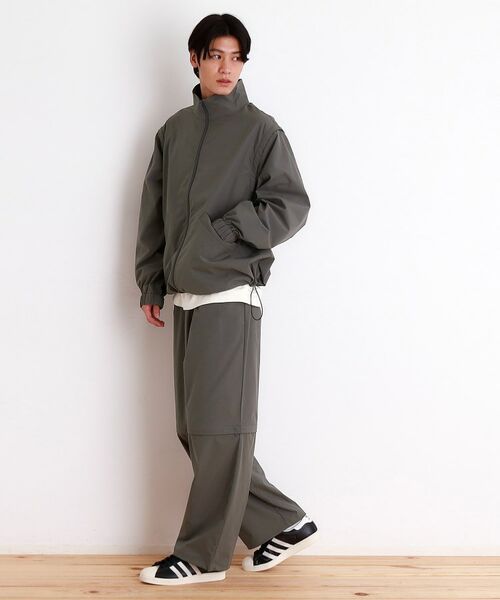 THE SHOP TK / ザ ショップ ティーケー レザーブルゾン・ジャケット | デタッチャブルスタンドブルゾン＆ベスト　セットアップ可/2WAY | 詳細4