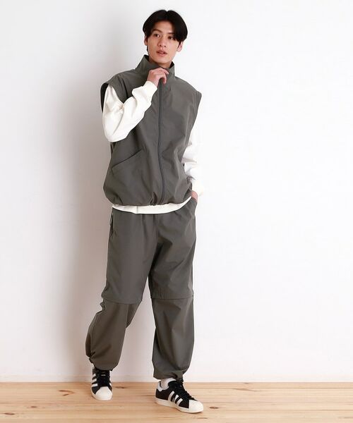 THE SHOP TK / ザ ショップ ティーケー レザーブルゾン・ジャケット | デタッチャブルスタンドブルゾン＆ベスト　セットアップ可/2WAY | 詳細6