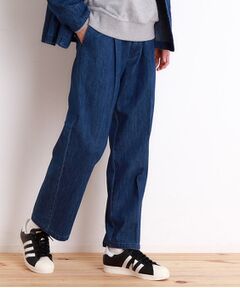 THE SHOP TK / ザ ショップ ティーケー パンツ | 綿麻デニムワイドイージーパンツ　セットアップ可