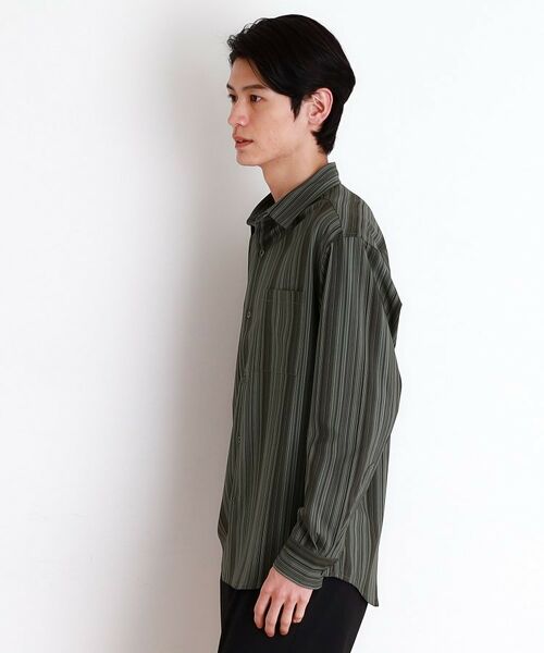 THE SHOP TK / ザ ショップ ティーケー シャツ・ブラウス | マルチストライプ長袖シャツ | 詳細11