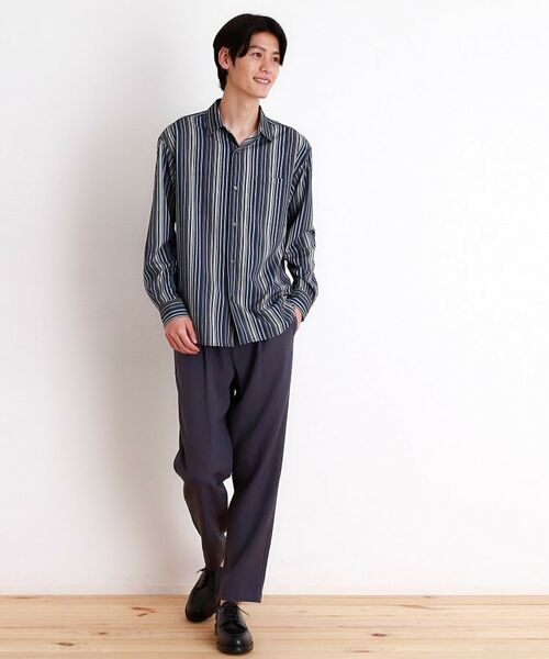 THE SHOP TK / ザ ショップ ティーケー シャツ・ブラウス | マルチストライプ長袖シャツ | 詳細9