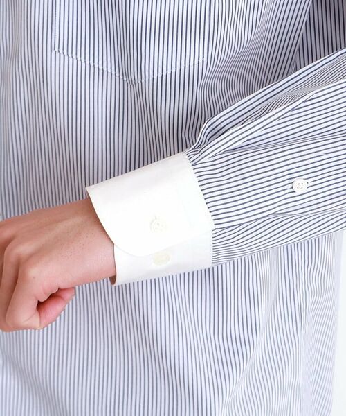 THE SHOP TK / ザ ショップ ティーケー シャツ・ブラウス | ドレスストライプシャツ【洗濯機OK】 | 詳細14