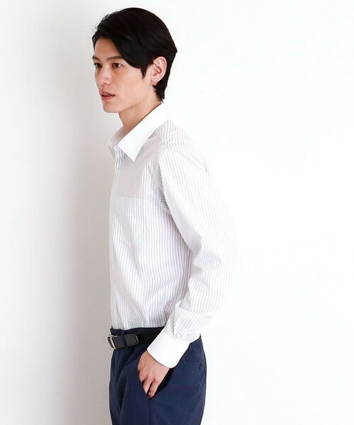 THE SHOP TK / ザ ショップ ティーケー シャツ・ブラウス | ドレスストライプシャツ【洗濯機OK】 | 詳細2