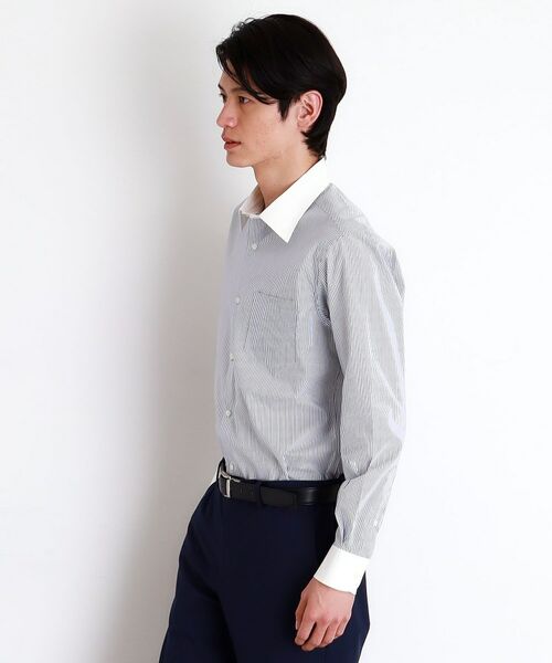 THE SHOP TK / ザ ショップ ティーケー シャツ・ブラウス | ドレスストライプシャツ【洗濯機OK】 | 詳細5