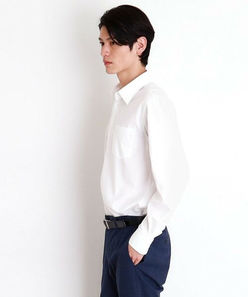 THE SHOP TK / ザ ショップ ティーケー シャツ・ブラウス | ドレスへリンボンシャツ | 詳細1