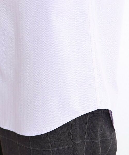 THE SHOP TK / ザ ショップ ティーケー シャツ・ブラウス | ドレスへリンボンシャツ | 詳細18