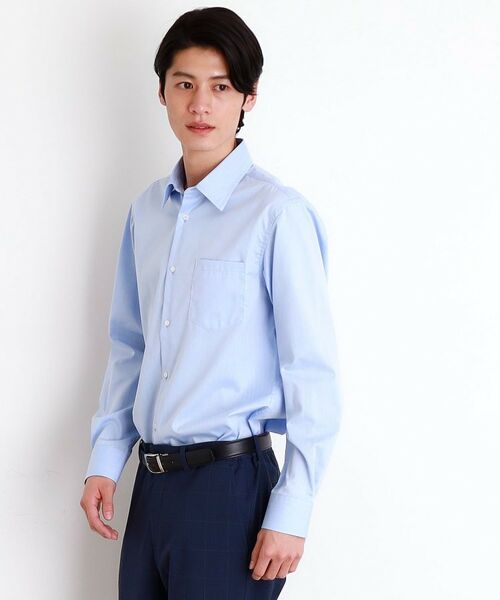 THE SHOP TK / ザ ショップ ティーケー シャツ・ブラウス | ドレスへリンボンシャツ | 詳細9