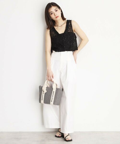 THE SHOP TK / ザ ショップ ティーケー ショルダーバッグ | ロゴ雑材バッグ | 詳細12