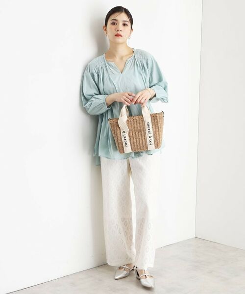 THE SHOP TK / ザ ショップ ティーケー ショルダーバッグ | ロゴ雑材バッグ | 詳細17