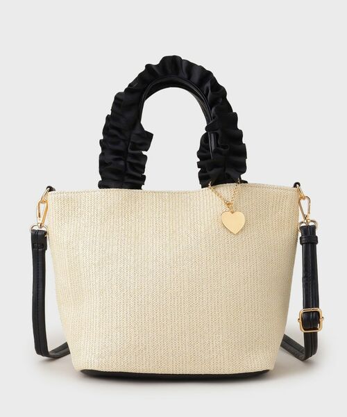 THE SHOP TK / ザ ショップ ティーケー トートバッグ | 雑材フリルハンドバッグ | 詳細1