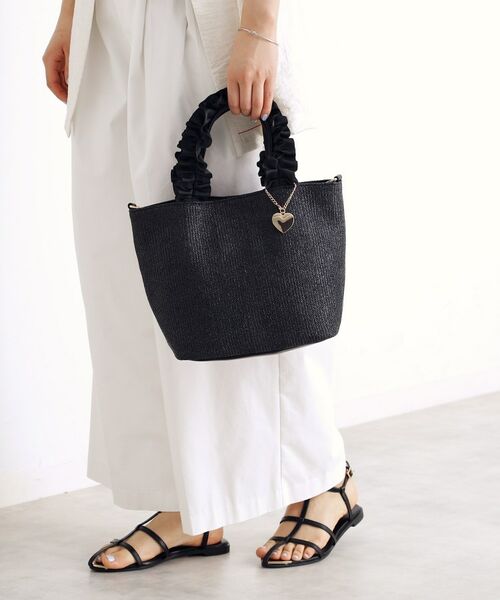 THE SHOP TK / ザ ショップ ティーケー トートバッグ | 雑材フリルハンドバッグ | 詳細12