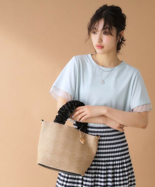 THE SHOP TK / ザ ショップ ティーケー トートバッグ | 雑材フリルハンドバッグ | 詳細14