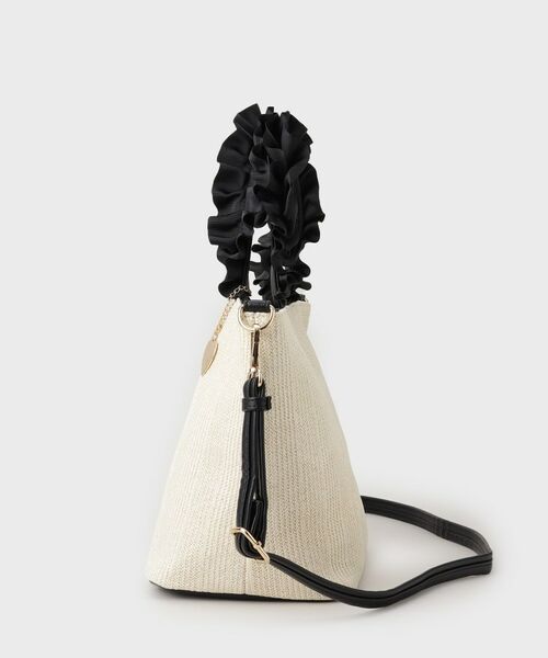 THE SHOP TK / ザ ショップ ティーケー トートバッグ | 雑材フリルハンドバッグ | 詳細2