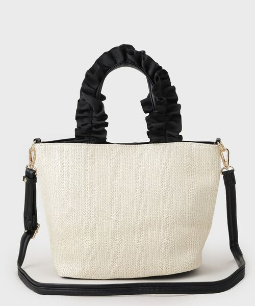 THE SHOP TK / ザ ショップ ティーケー トートバッグ | 雑材フリルハンドバッグ | 詳細3