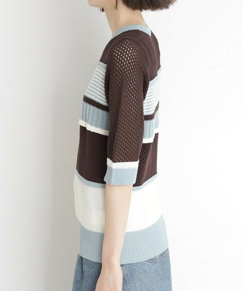 THE SHOP TK / ザ ショップ ティーケー ニット・セーター | マルチボーダートップス【洗える】 | 詳細12