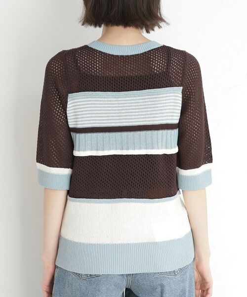 THE SHOP TK / ザ ショップ ティーケー ニット・セーター | マルチボーダートップス【洗える】 | 詳細13