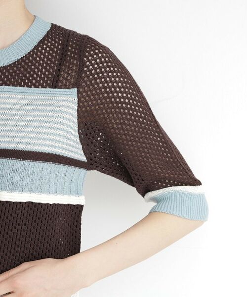 THE SHOP TK / ザ ショップ ティーケー ニット・セーター | マルチボーダートップス【洗える】 | 詳細15