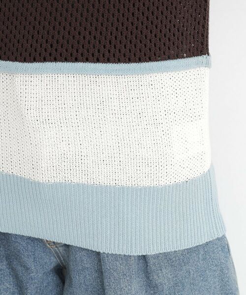 THE SHOP TK / ザ ショップ ティーケー ニット・セーター | マルチボーダートップス【洗える】 | 詳細16
