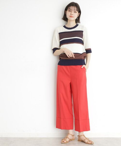 THE SHOP TK / ザ ショップ ティーケー ニット・セーター | マルチボーダートップス【洗える】 | 詳細5