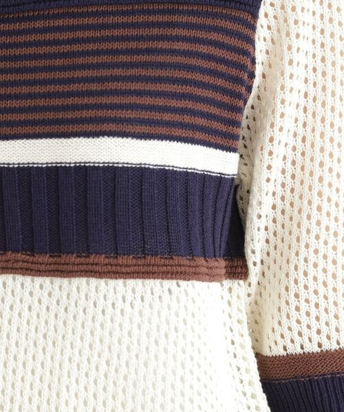 THE SHOP TK / ザ ショップ ティーケー ニット・セーター | マルチボーダートップス【洗える】 | 詳細6