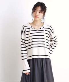 THE SHOP TK / ザ ショップ ティーケー ニット・セーター | セーラーカラートップス【洗える】