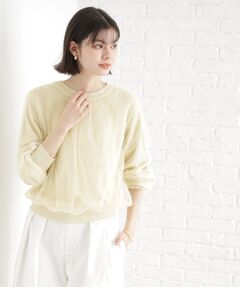 THE SHOP TK / ザ ショップ ティーケー ニット・セーター | チュール×ラメニット【洗える】