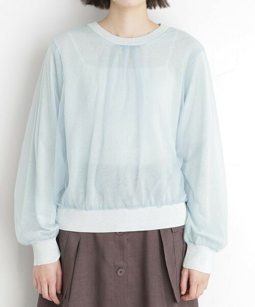 THE SHOP TK / ザ ショップ ティーケー ニット・セーター | チュール×ラメニット【洗える】 | 詳細13