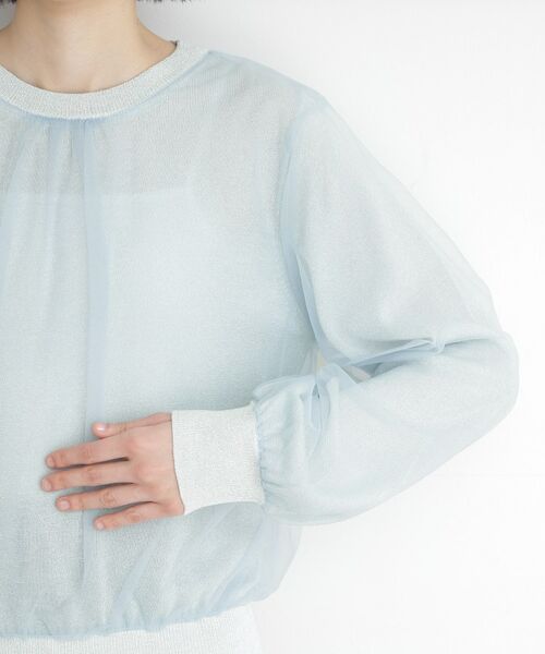 THE SHOP TK / ザ ショップ ティーケー ニット・セーター | チュール×ラメニット【洗える】 | 詳細17