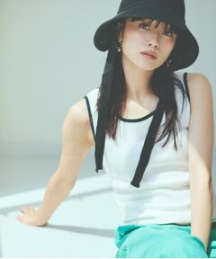 THE SHOP TK / ザ ショップ ティーケー キャミソール・チューブトップ | ランダムガータータンク【前後2WAY/洗濯機OK】