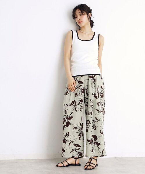 THE SHOP TK / ザ ショップ ティーケー キャミソール・チューブトップ | ランダムガータータンク【前後2WAY/洗濯機OK】 | 詳細10